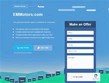 Tablet Screenshot of emmotors.com